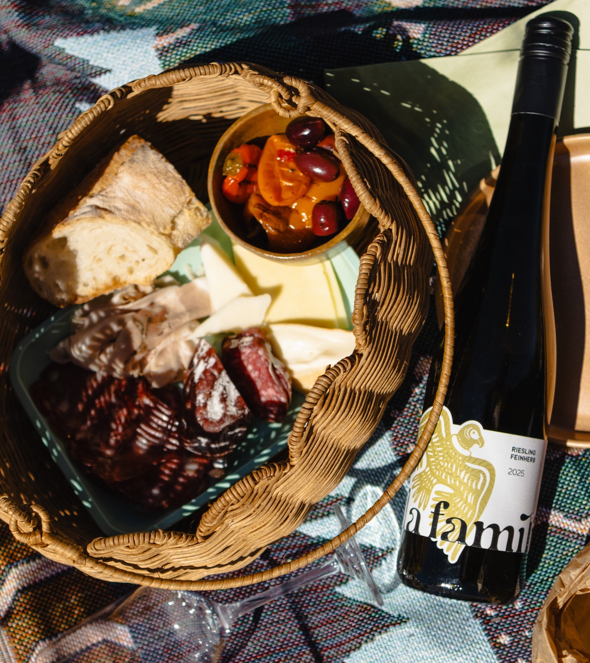 Weinberg Picknick für 2